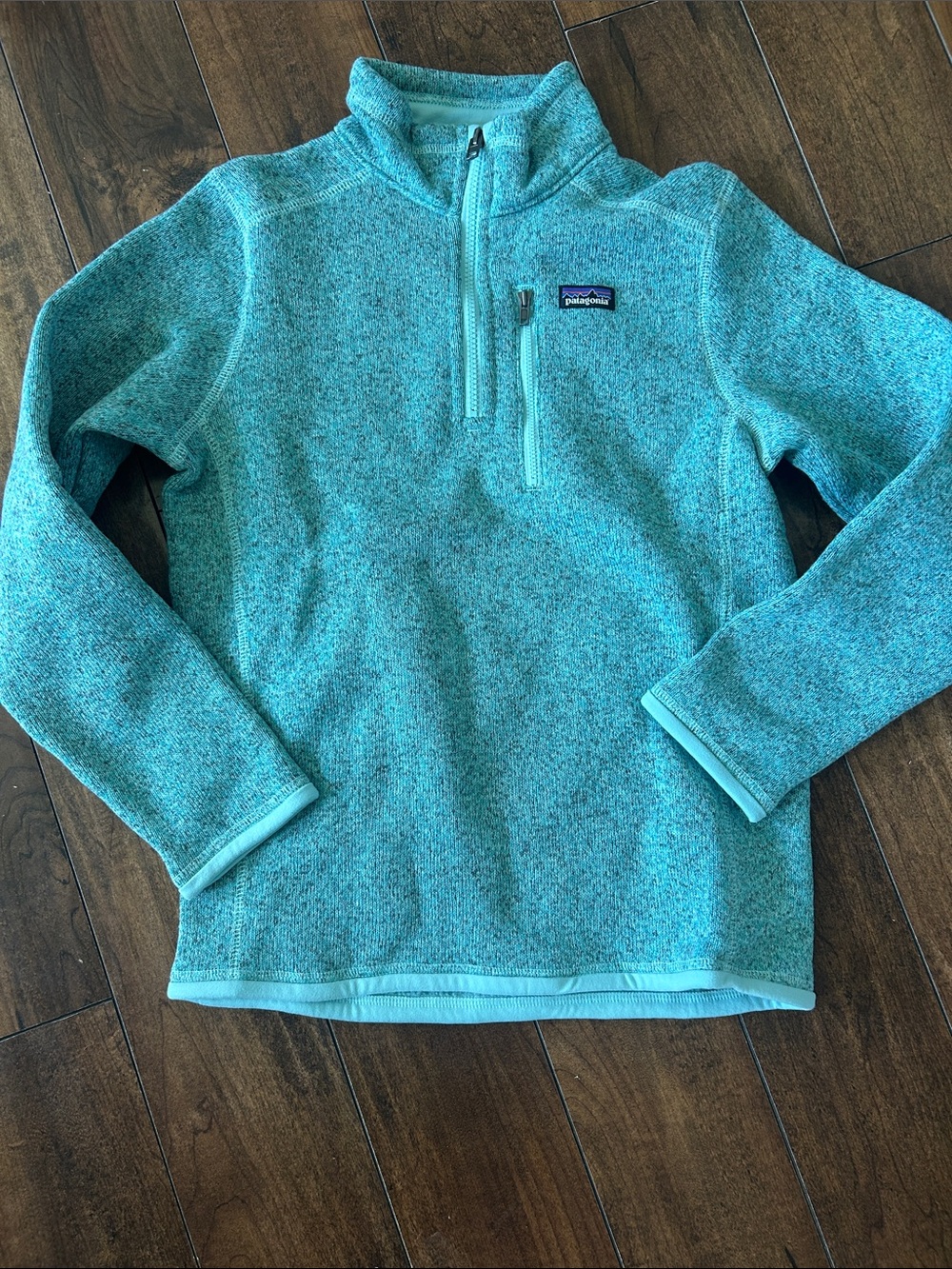 New with tags .Patagonia better sweater 1/4 zip.sciff blue color